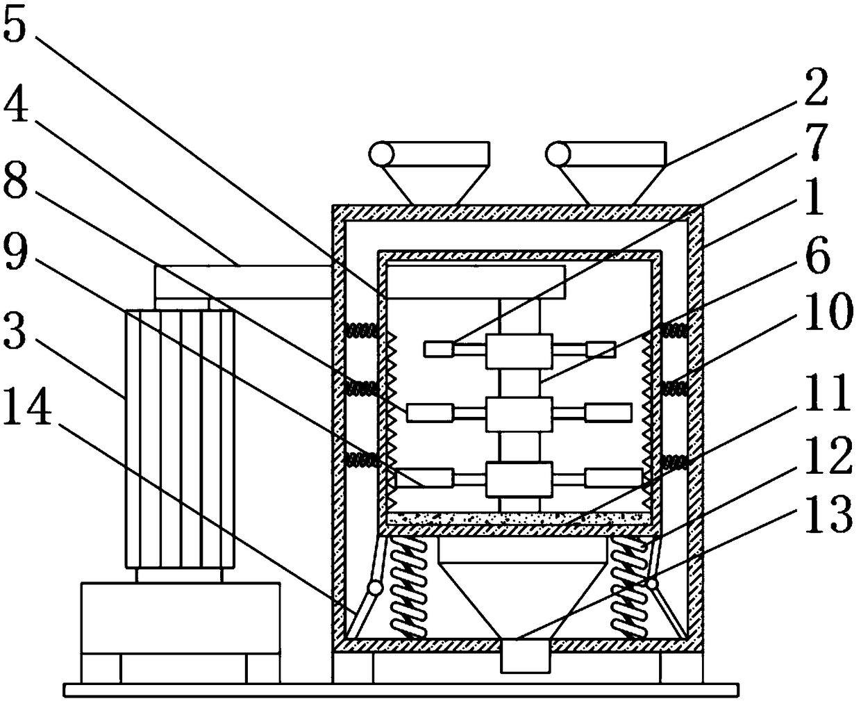 Building stone material pulverizer