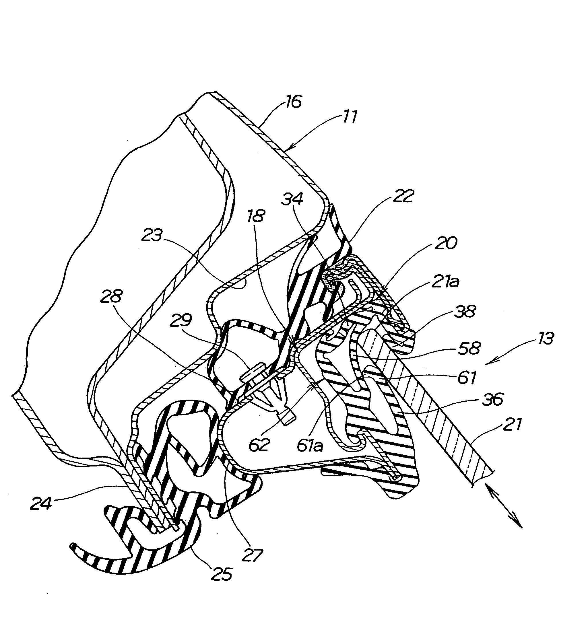 Run channel structure