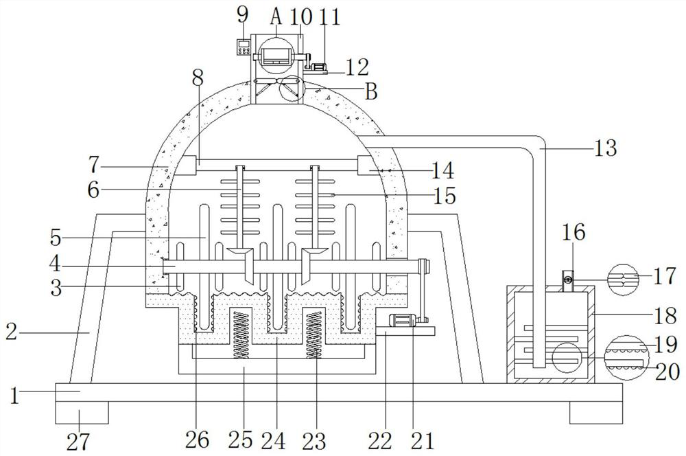 A chemical fertilizer production quality detection device for chemical production