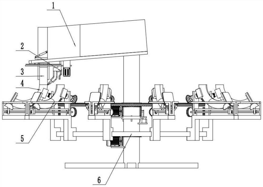 Bent pipe welding device