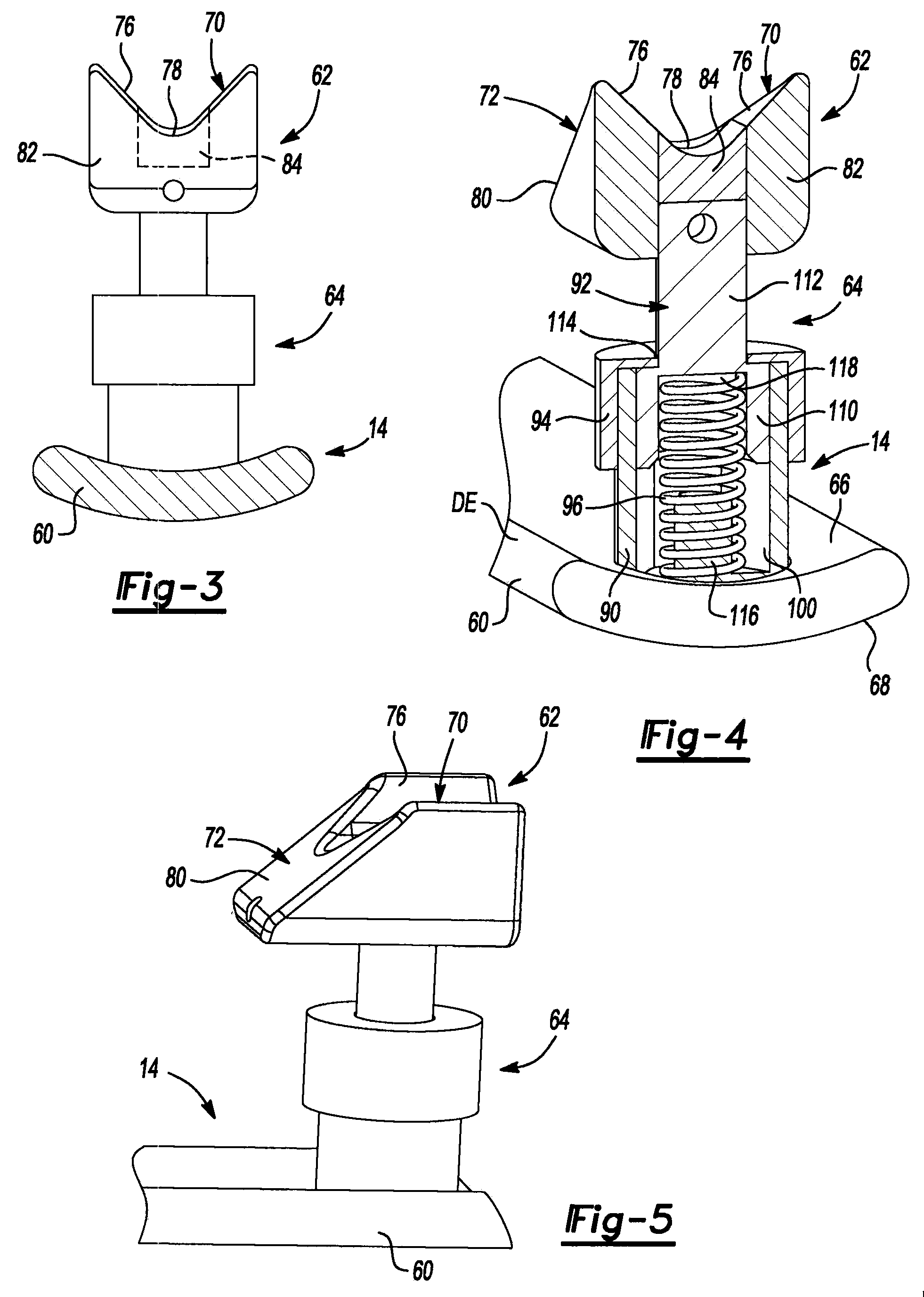 Tool assembly having telescoping fastener support