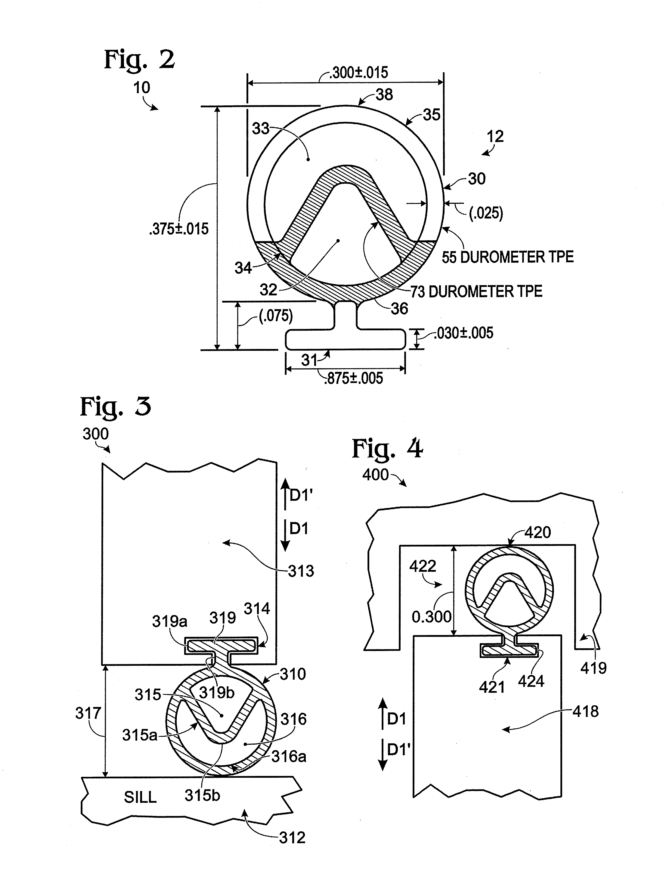 Multiple Hollow Bulb Seal