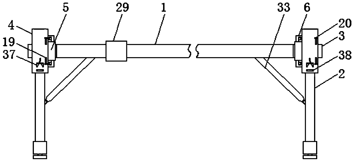 Flower planting rack convenient to demount