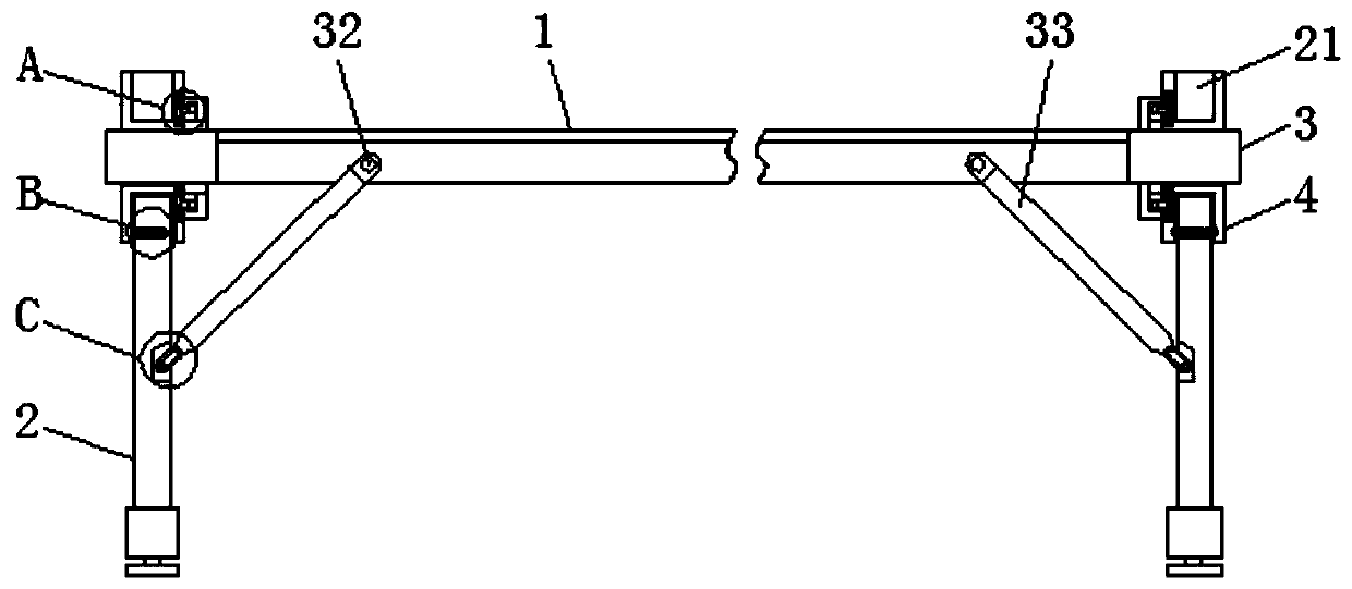 Flower planting rack convenient to demount