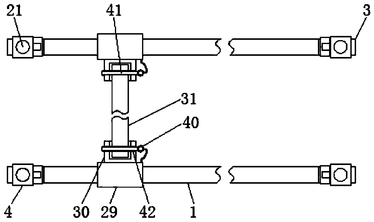 Flower planting rack convenient to demount