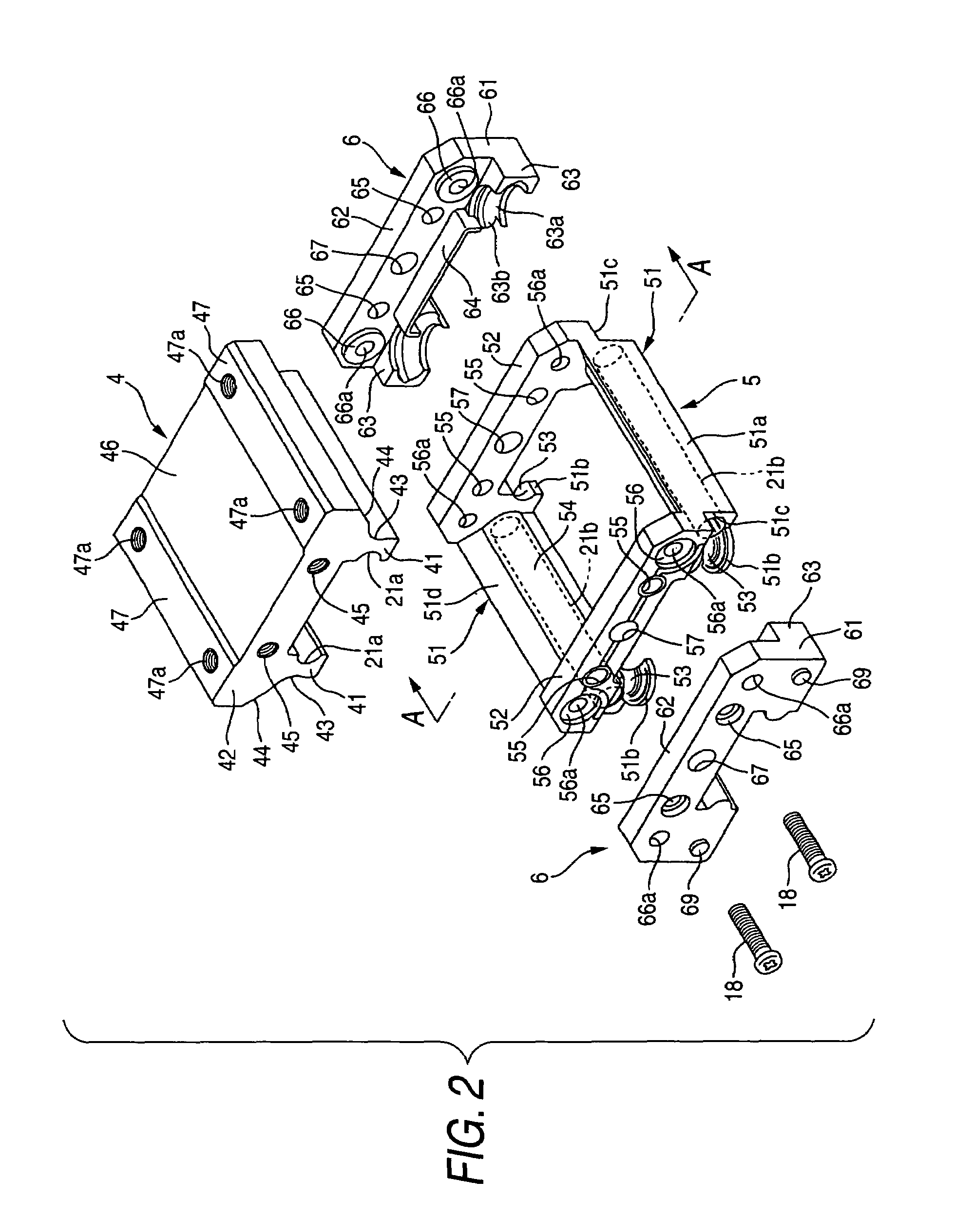 Linear guide apparatus