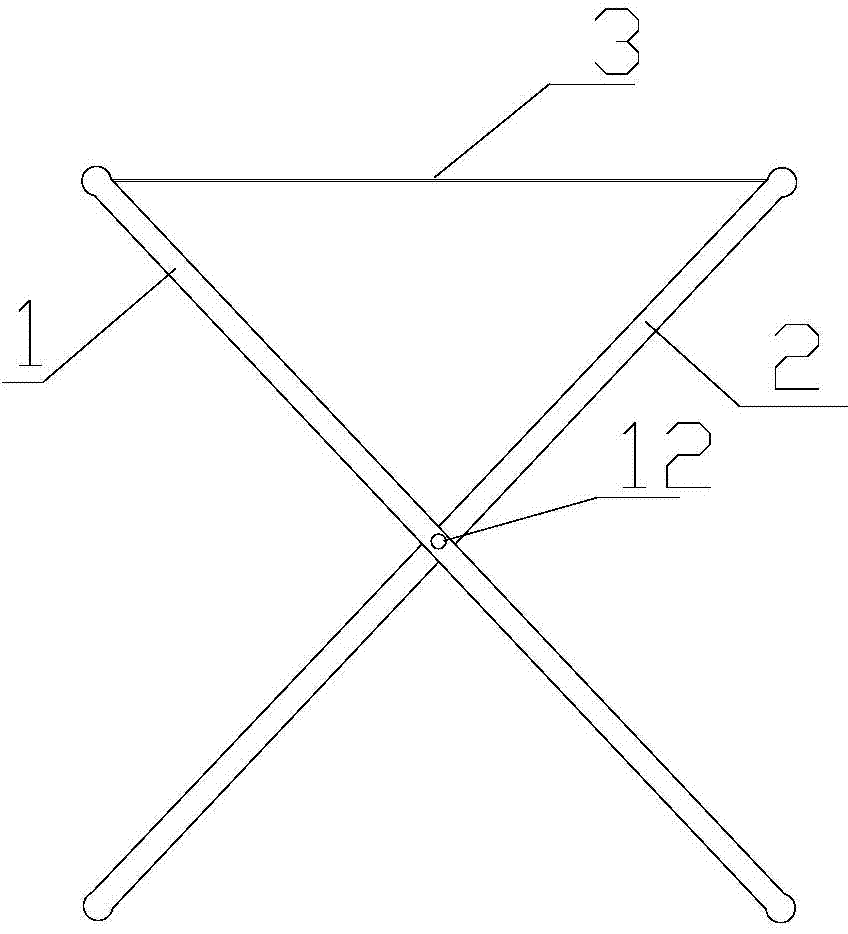 Unwelded combined folding stool