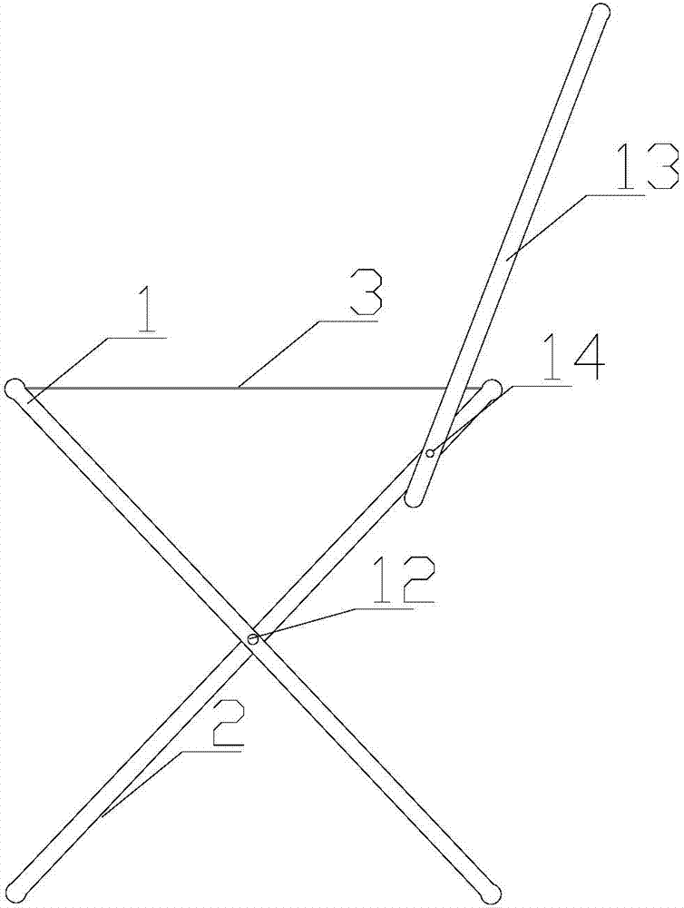 Unwelded combined folding stool