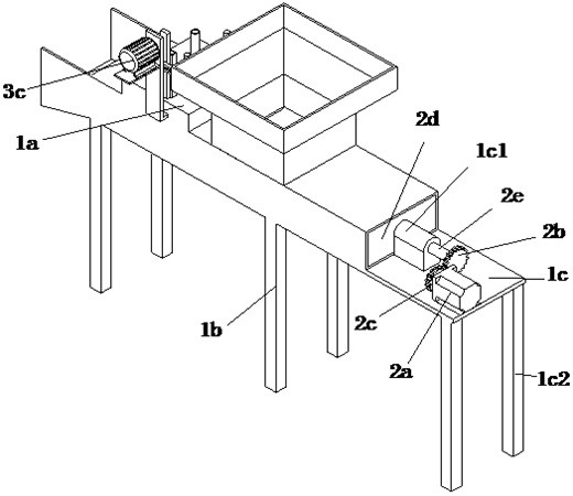 A construction concrete block waste recycling device