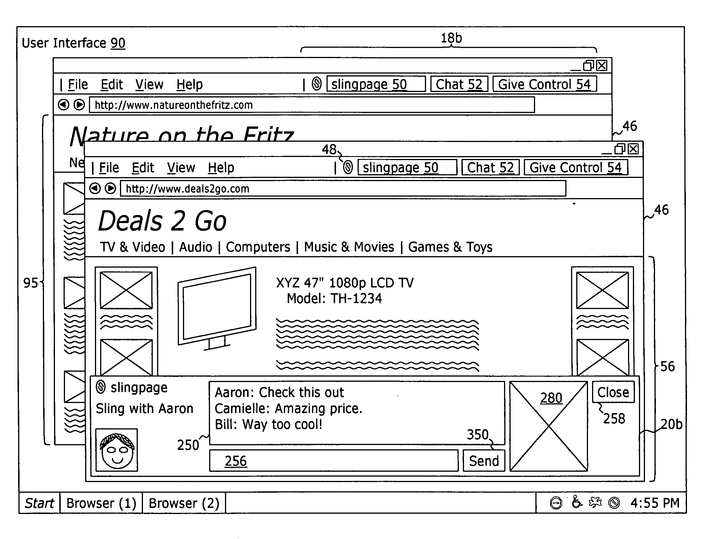 System and method to facilitate social browsing