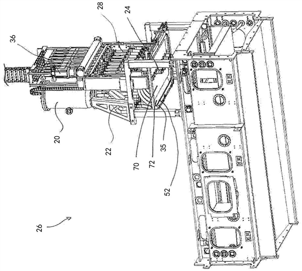 Equipment for filling packages, especially bottles or cups, with food in liquid to pasty form