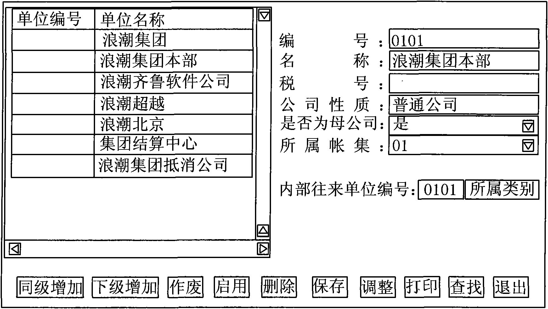 Method for designing group financial combination system based on real-time account incorporation