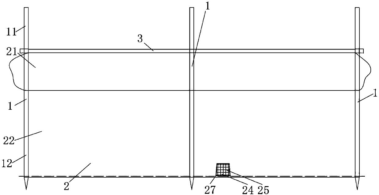 Closed experimental device suitable for southeastern coastal tidal flat area and its construction method