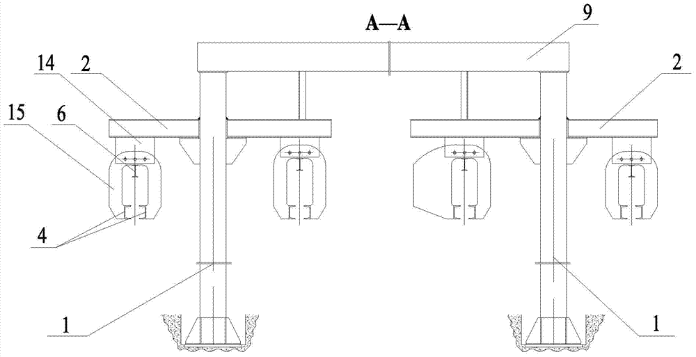 Hook automatic-return type longitudinal beam riveting production line