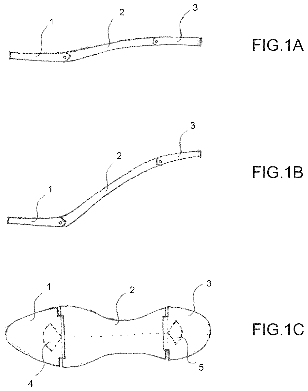 Adjustable shoe and method for adjusting a shoe