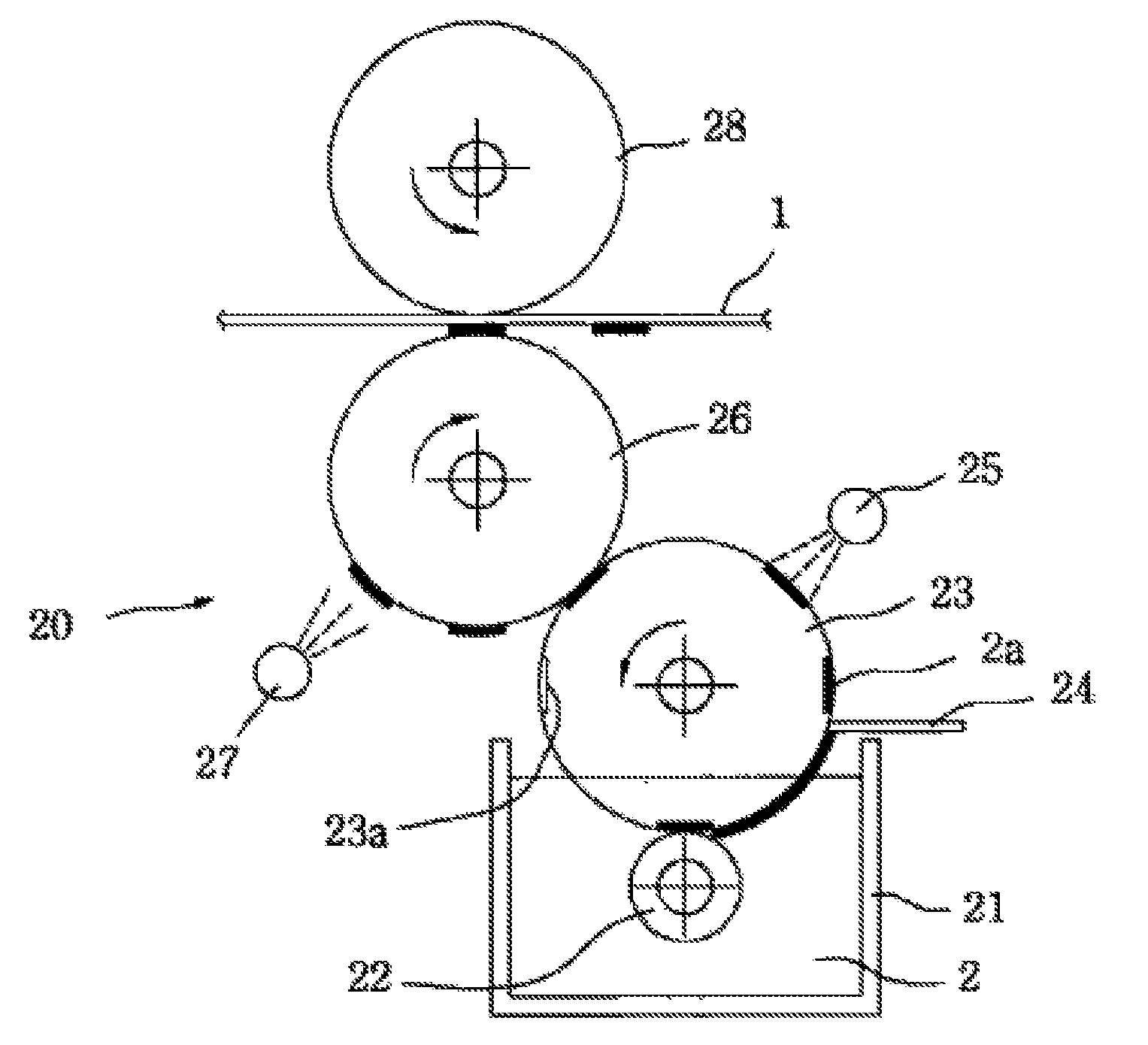 Method and apparatus for manufacturing electronic device using roll-to-roll rotary pressing process