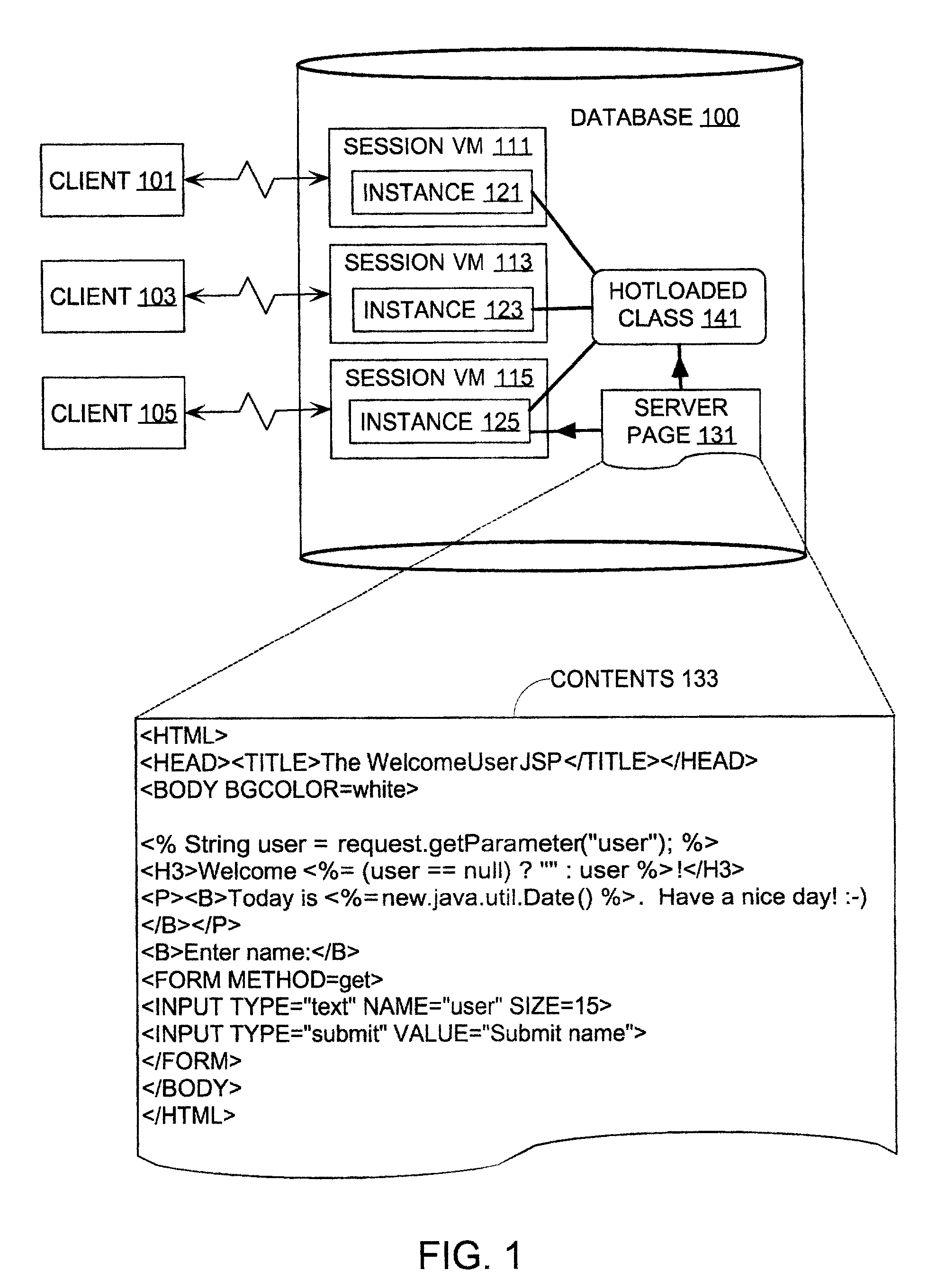 Method and software for processing server pages