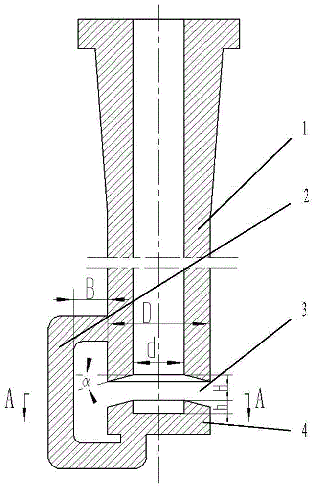 Umbrella Submerged Nozzle for Continuous Casting Round Billet Mold