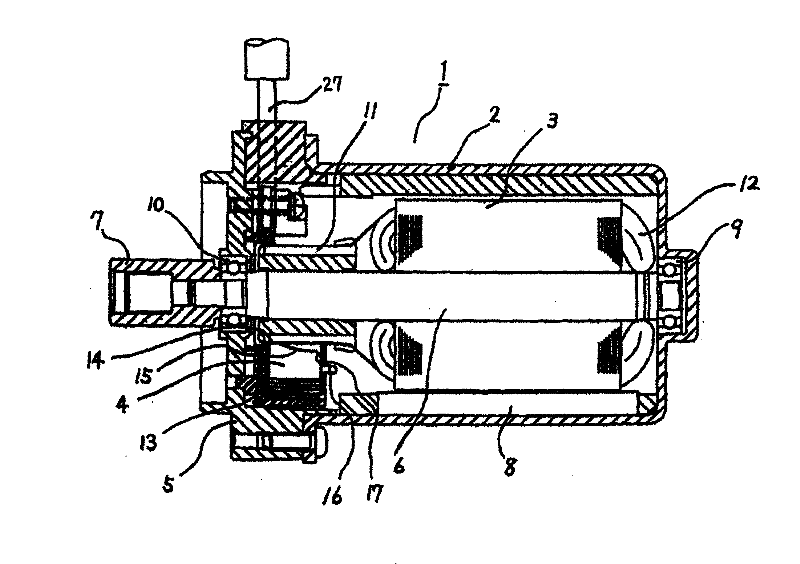 Rotary motor and method for manufacturing electric brush thereof