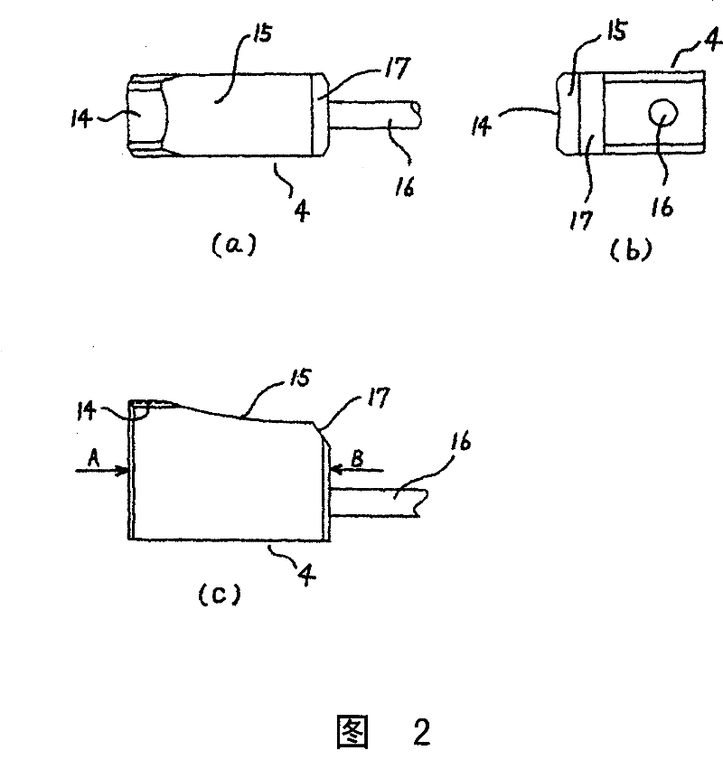 Rotary motor and method for manufacturing electric brush thereof