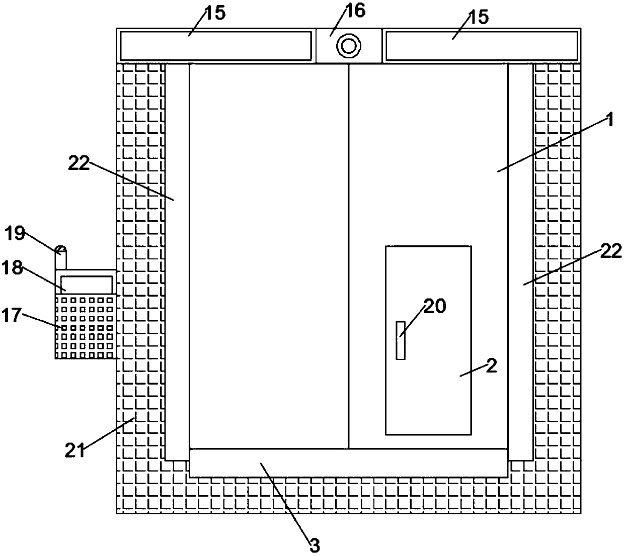 Intelligent warehouse door for wholesale industry