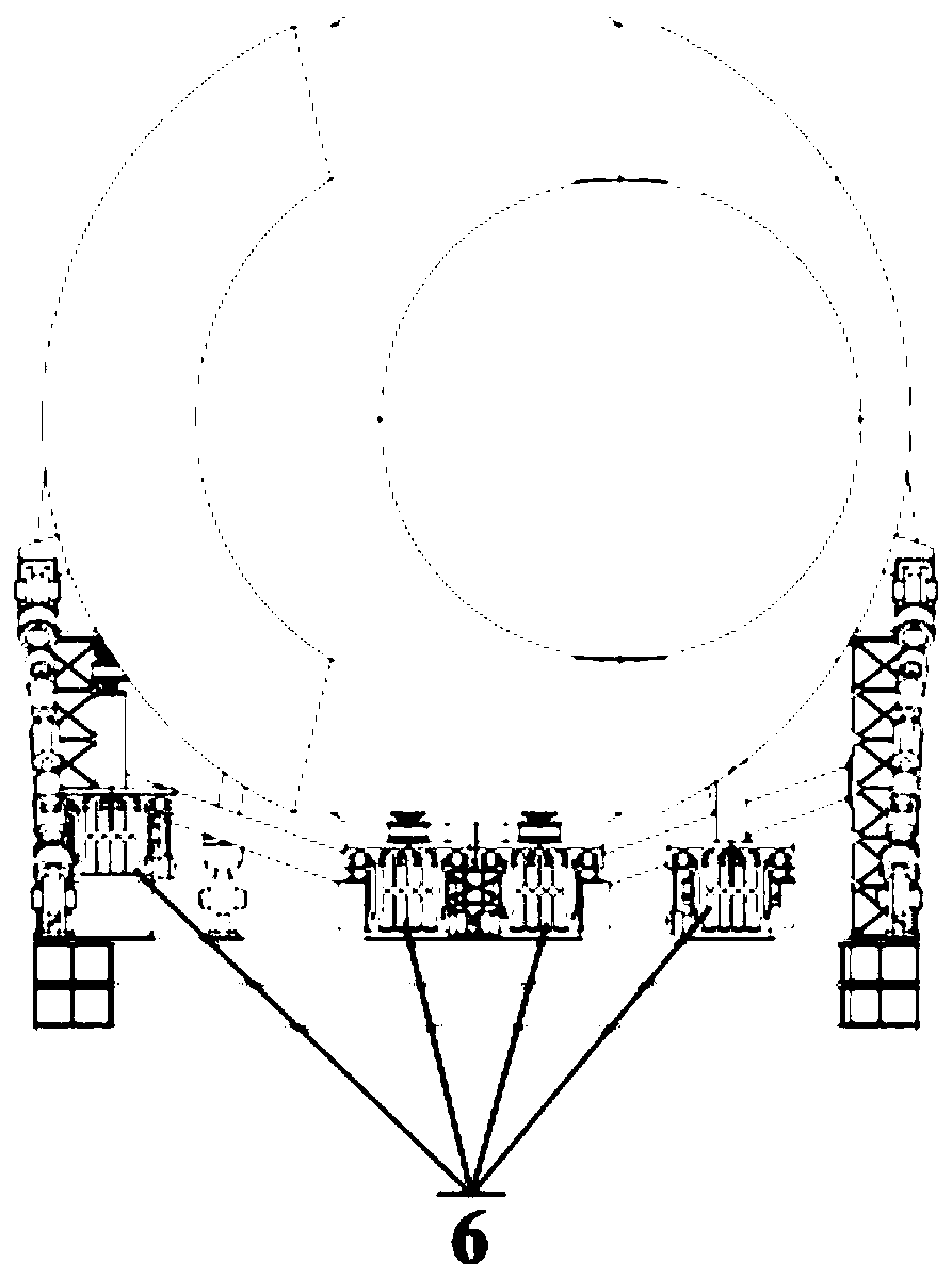 A floating support device for ground gravity unloading of space optical load