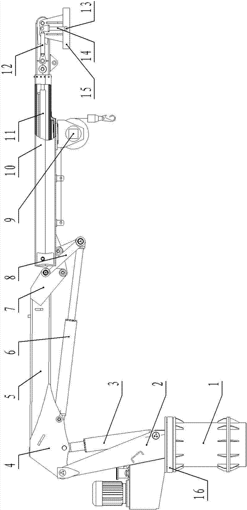 Marine knuckle boom crane