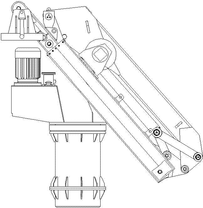 Marine knuckle boom crane