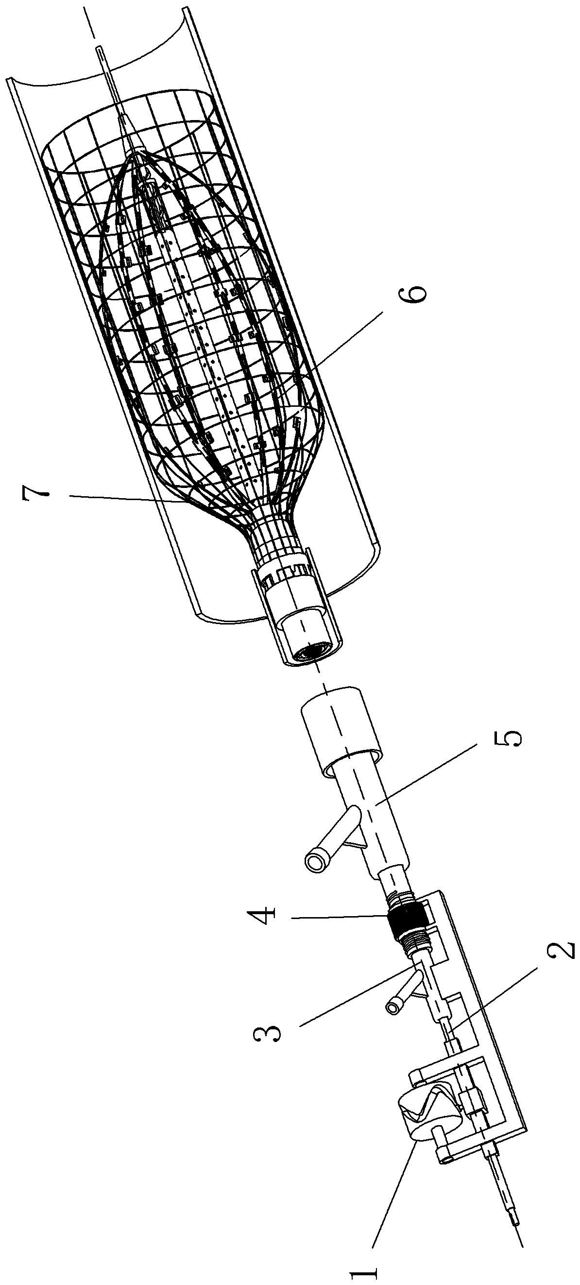 Universal thrombus smashing and extracting device with biomimetic jellyfish contraction and expansion functions