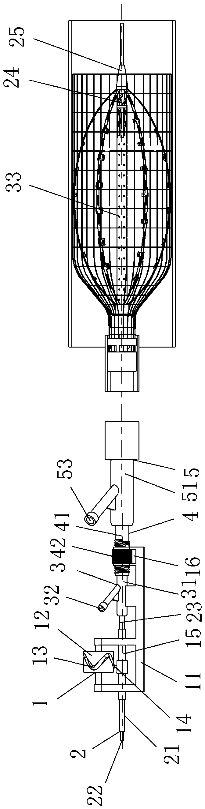 Universal thrombus smashing and extracting device with biomimetic jellyfish contraction and expansion functions