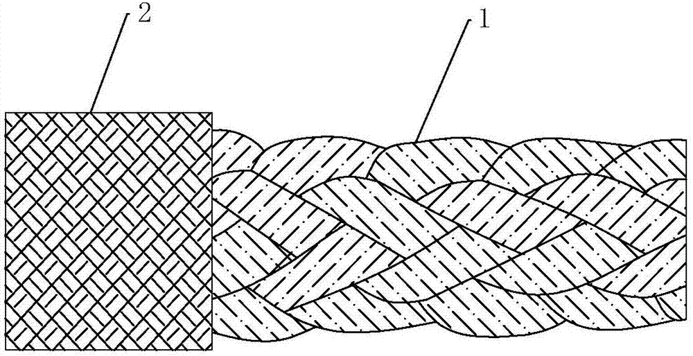 Special fireproof rope