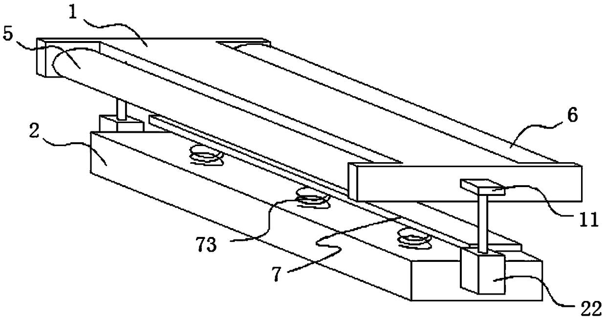 Flattening device for PVC film processing