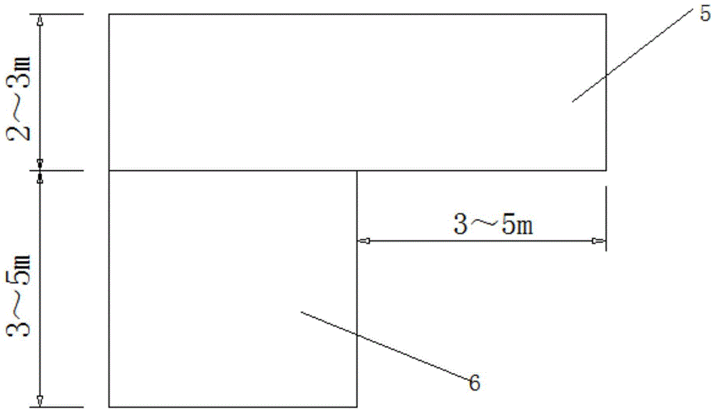 Arch bridge abutment tunnel type large-angle inclined pile construction method