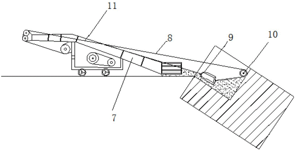 Arch bridge abutment tunnel type large-angle inclined pile construction method