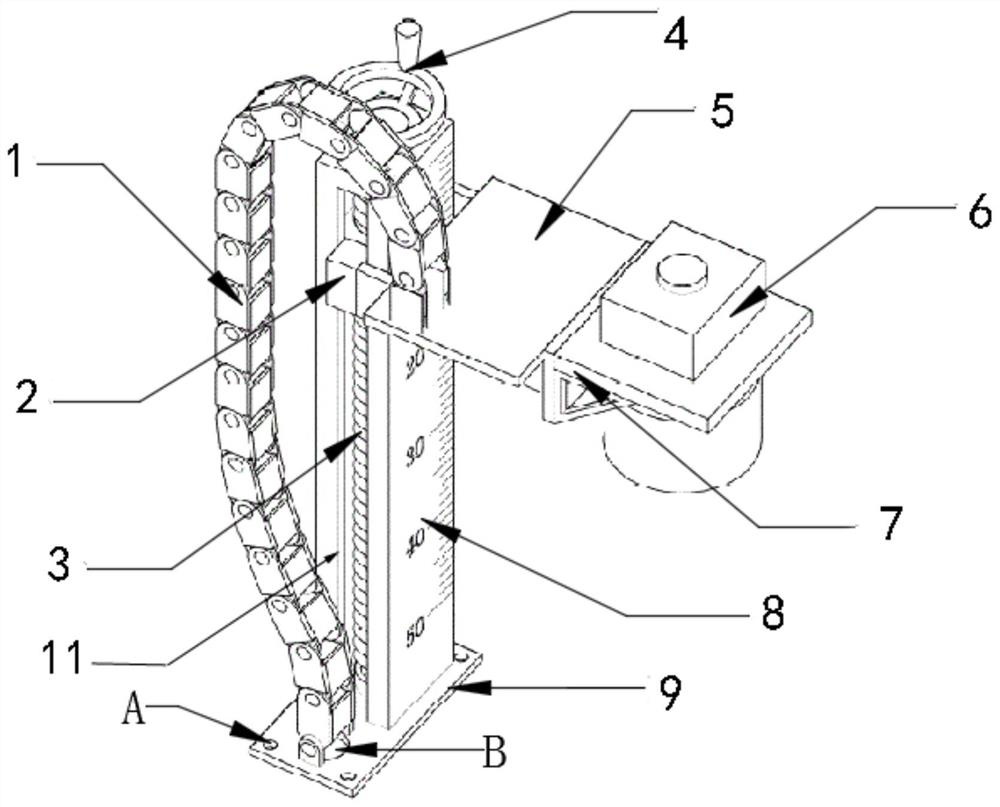 Visual imaging device for automatic detection machine