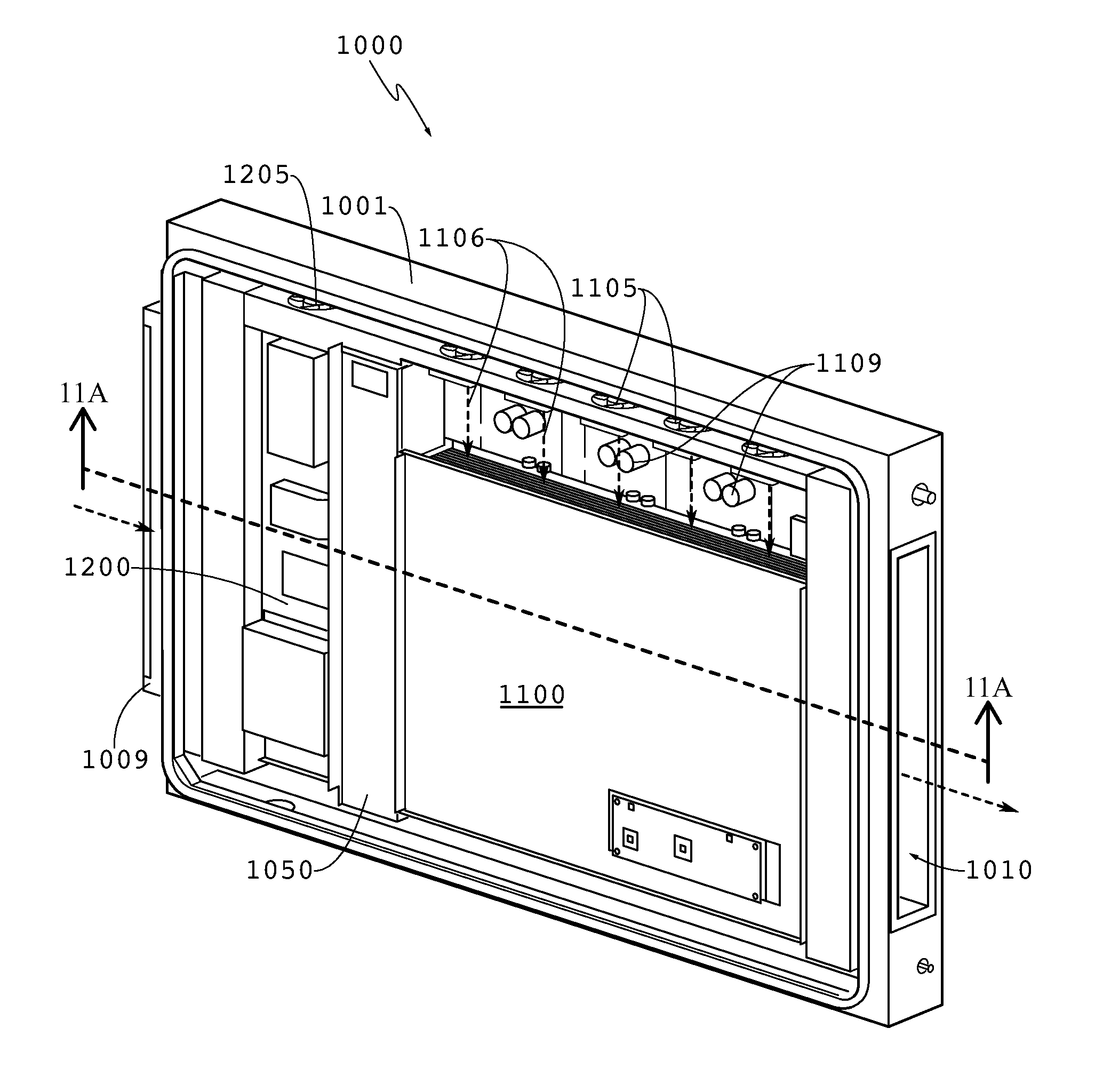 System and method for thermally controlling an electronic display with reduced noise emissions