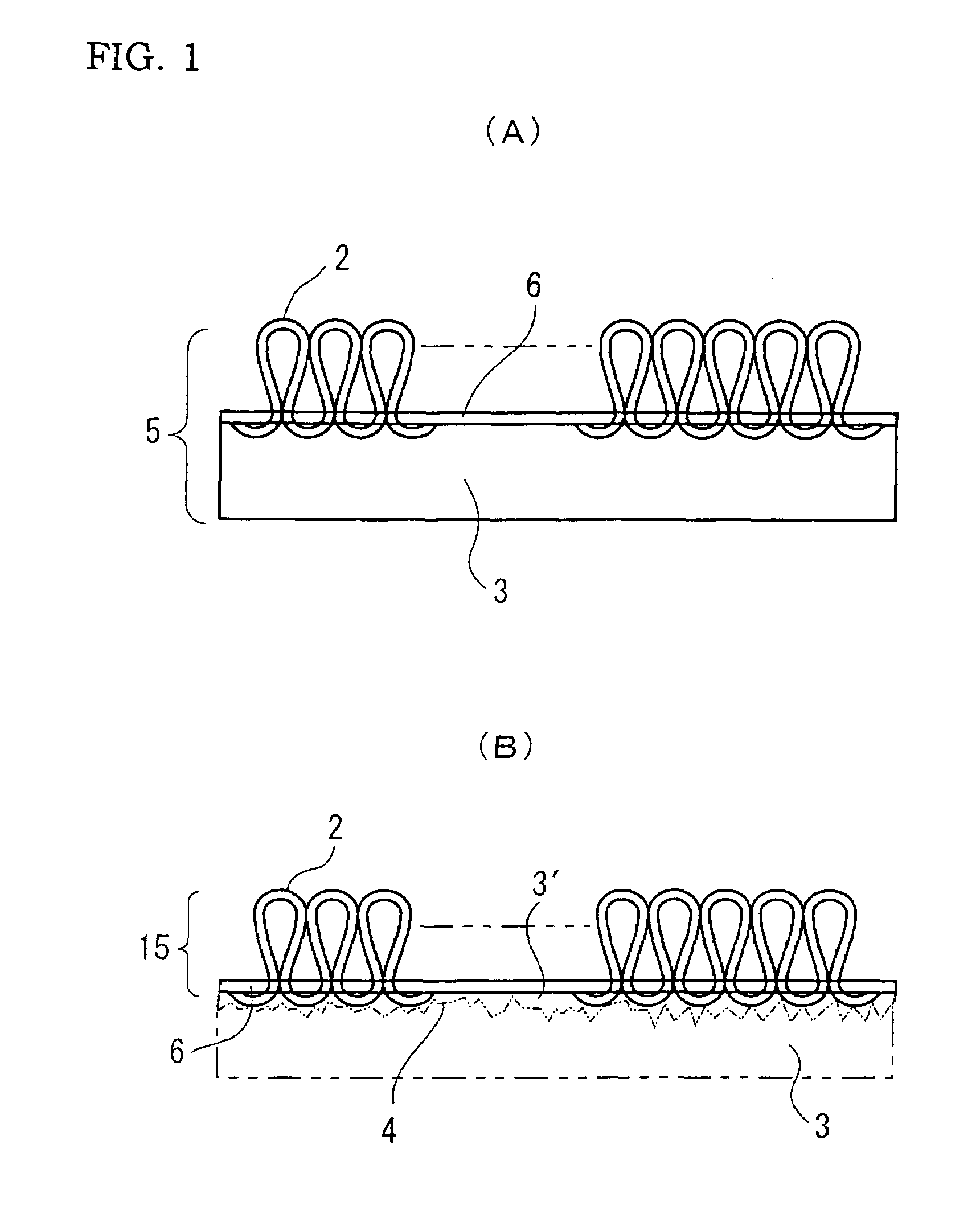 Sheet material, a block like sheet material, a method for producing a sheet material, a method for separating and retrieving a fiber fabrication layer unit and a backing layer from a tile carpet