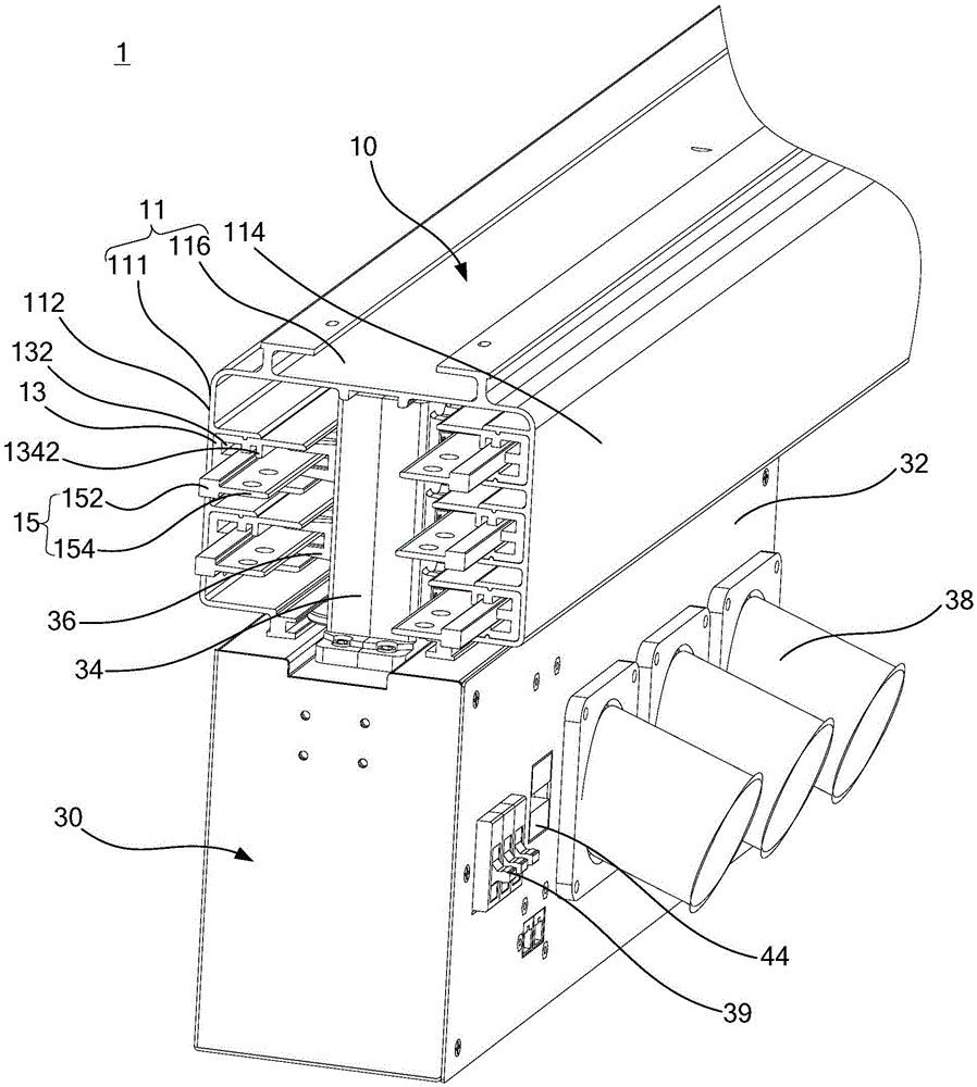 Bus system, and bus duct and jack box therefor