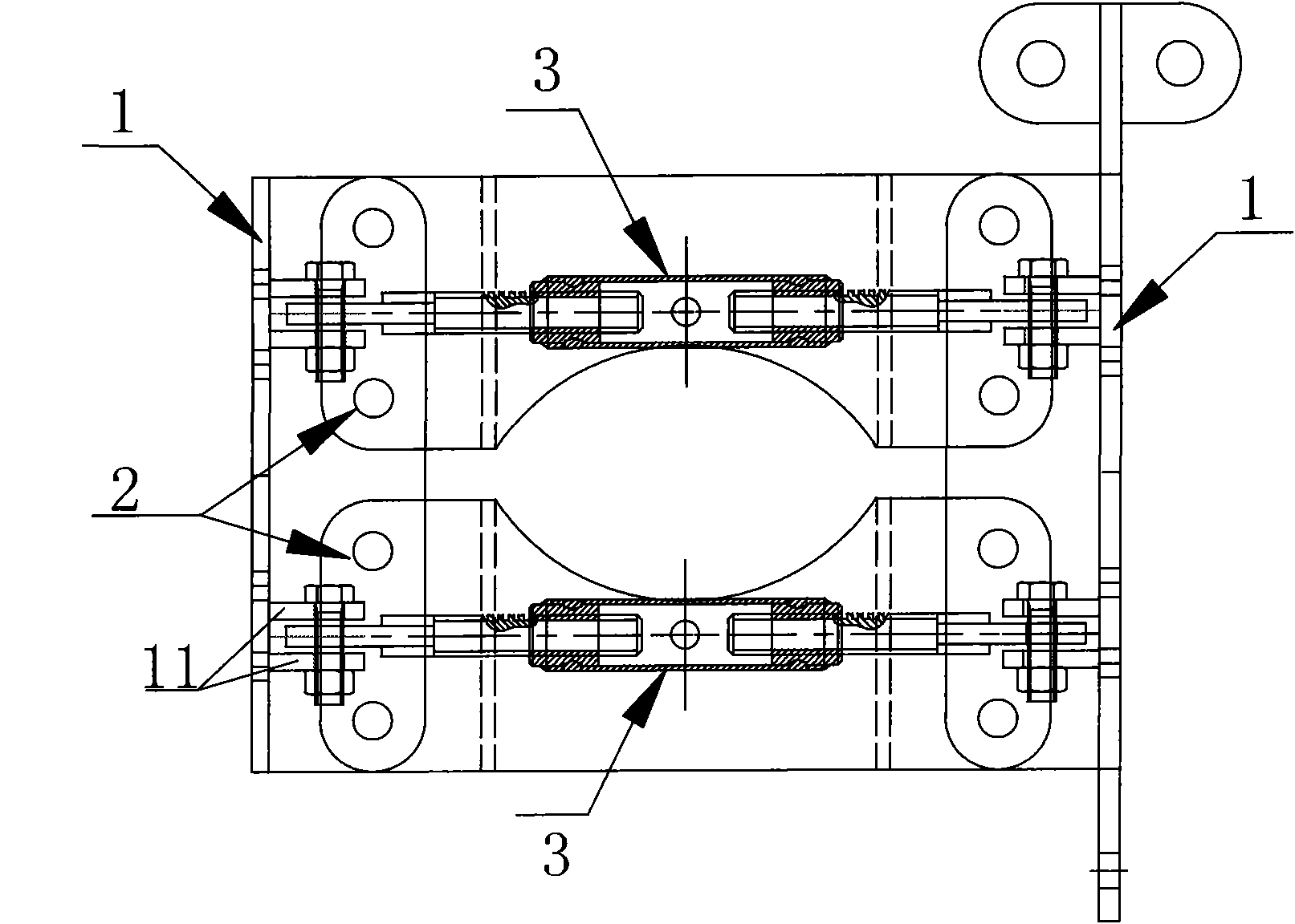 Wire lifting device of electric power rush repair tower