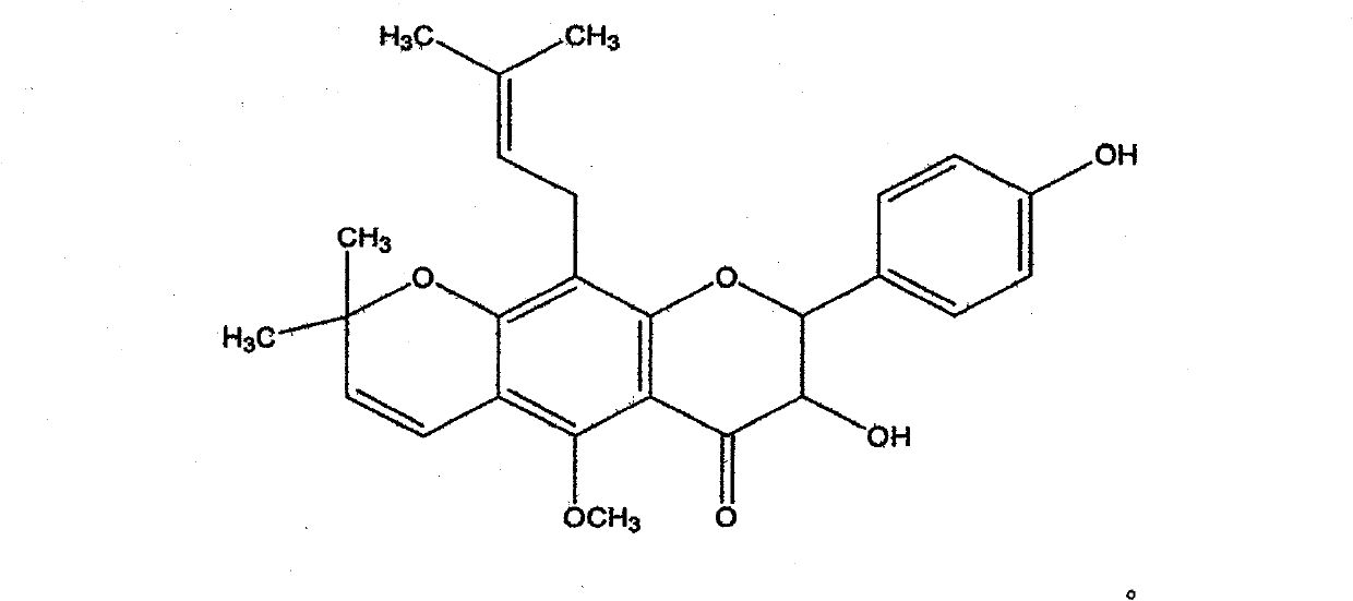 Eriosema chinense flavonoid extract and extracting method and application thereof