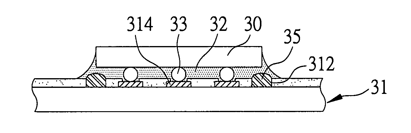 Flip-chip semiconductor package and chip carrier thereof