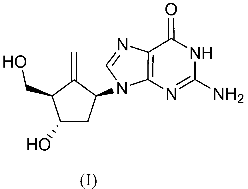 Preparation process of an antiviral drug (entecavir) and intermediates thereof