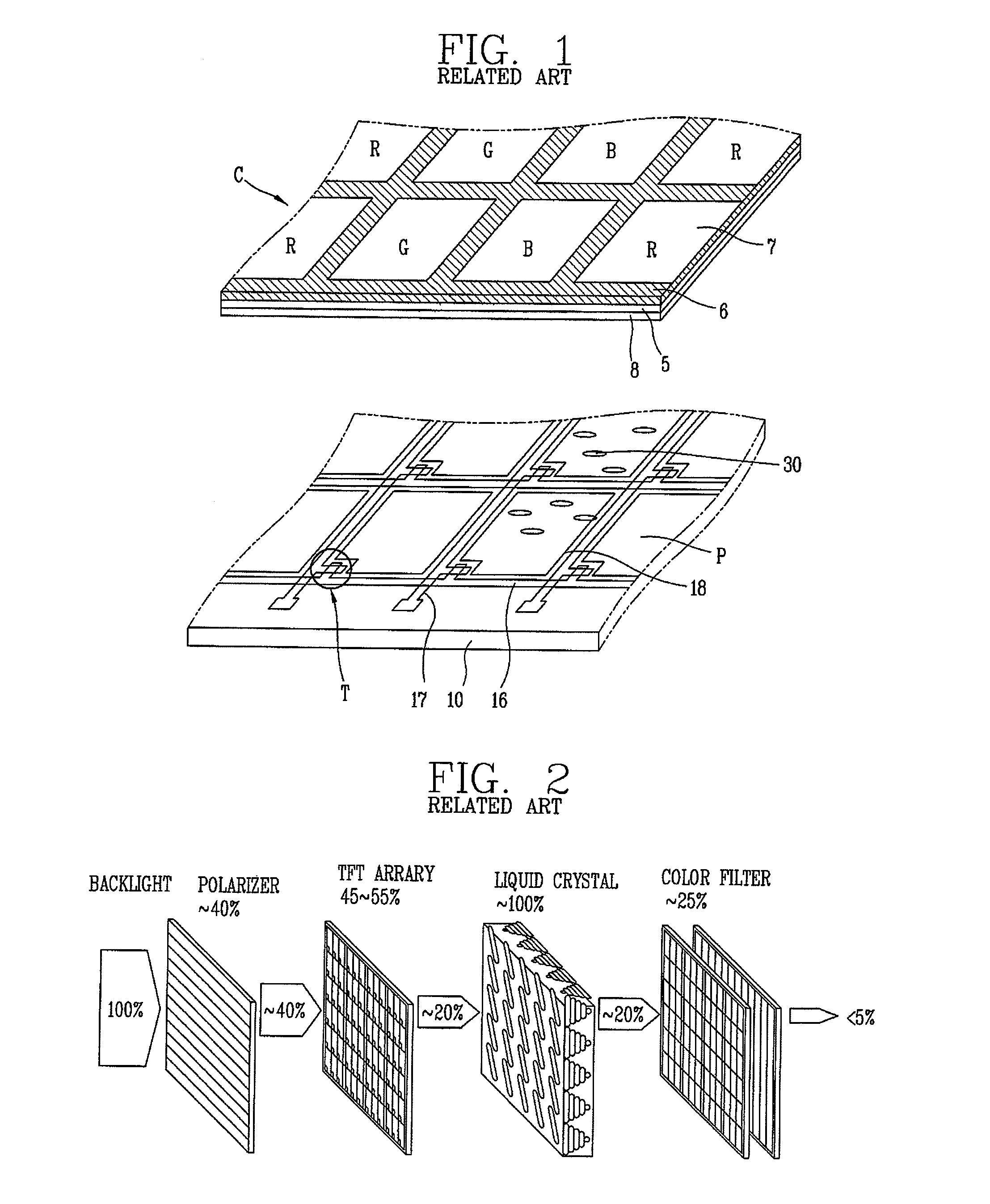 Color filter using surface plasmon and liquid crystal display device