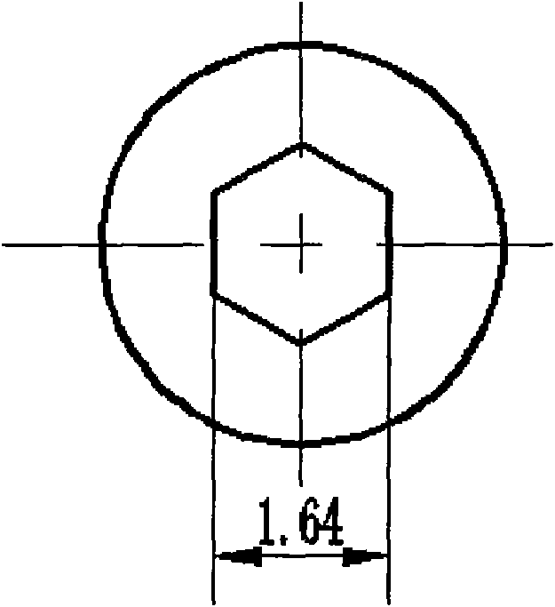 Punch for machining irregularly-shaped hole at thread of thin-wall part