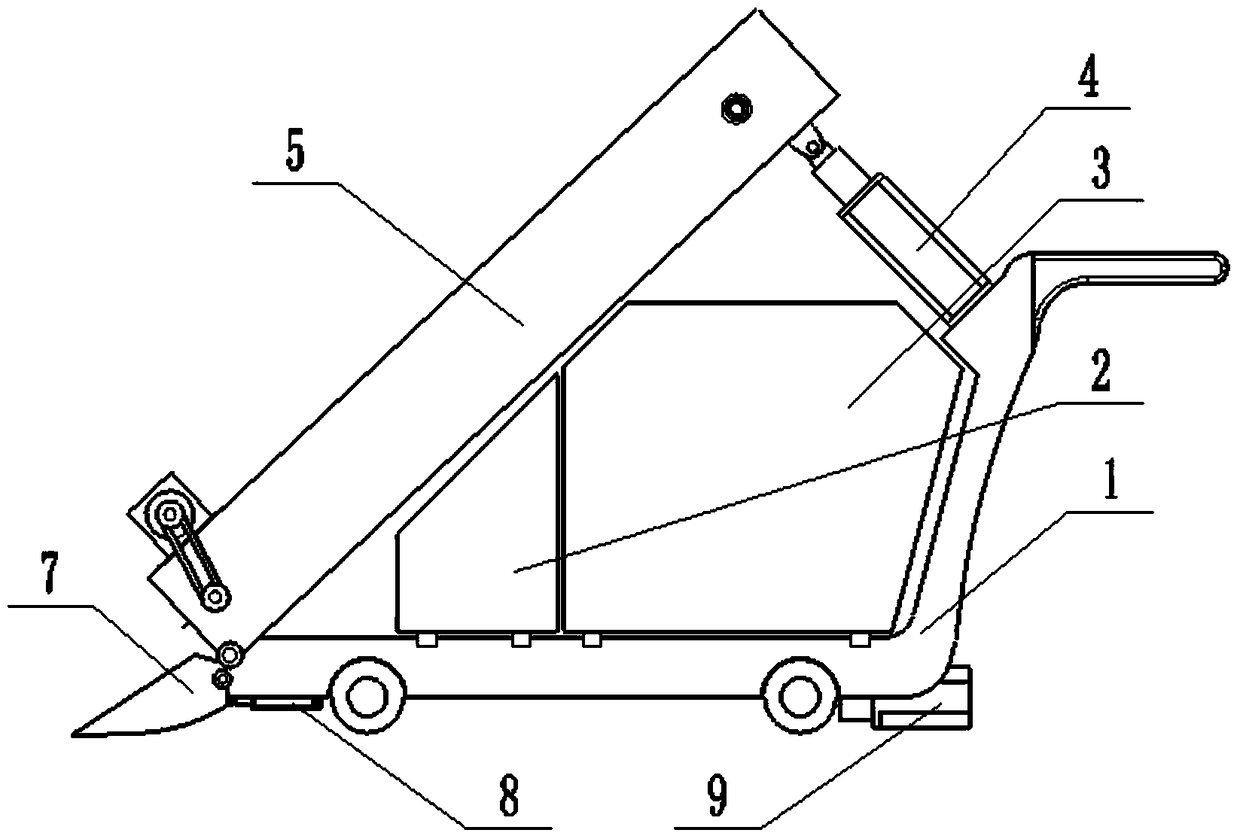 A synchronous belt type pig manure automatic cleaning equipment