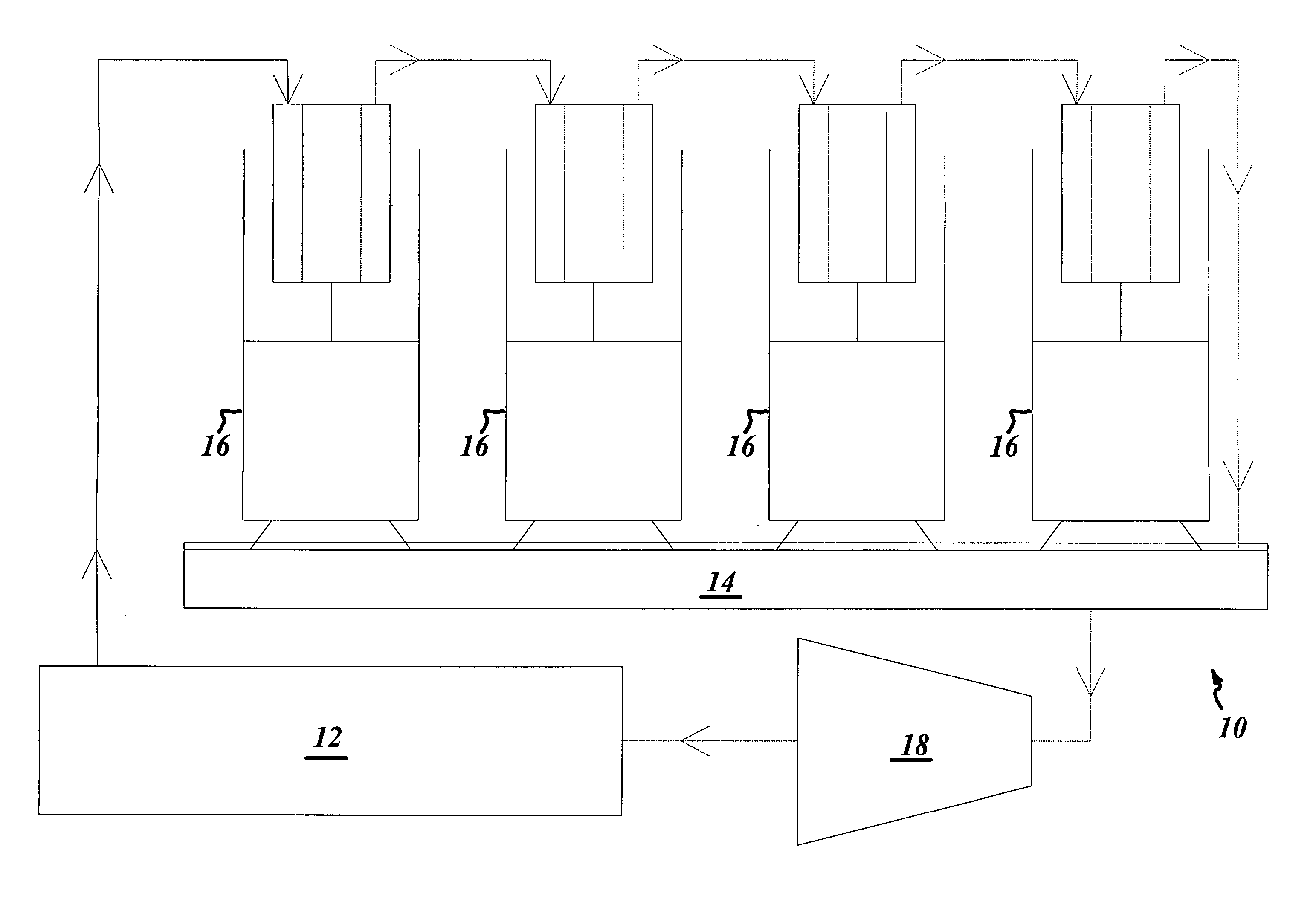 Oscillating water column energy accumulator