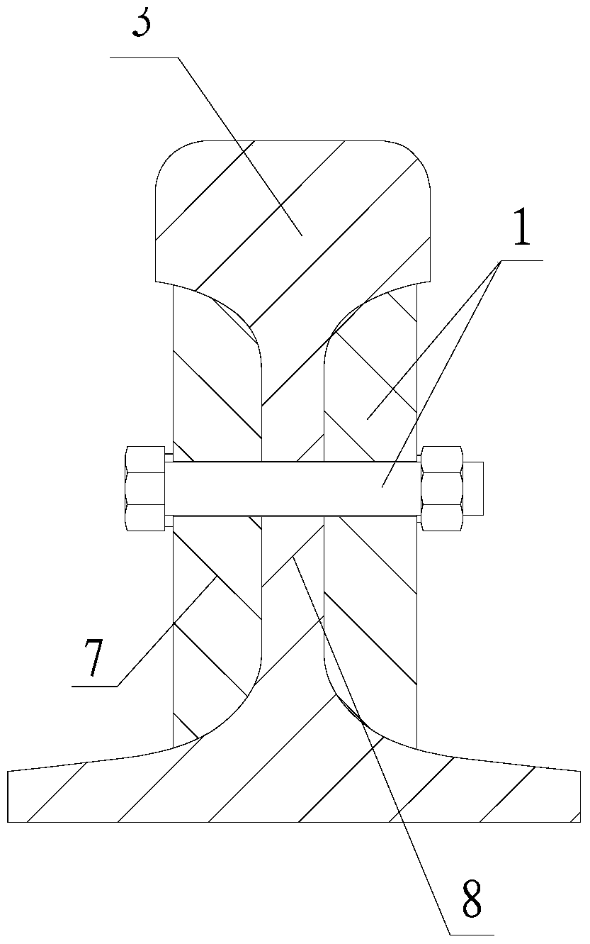 Epitaxy structure for straightening rail ends in epitaxy process