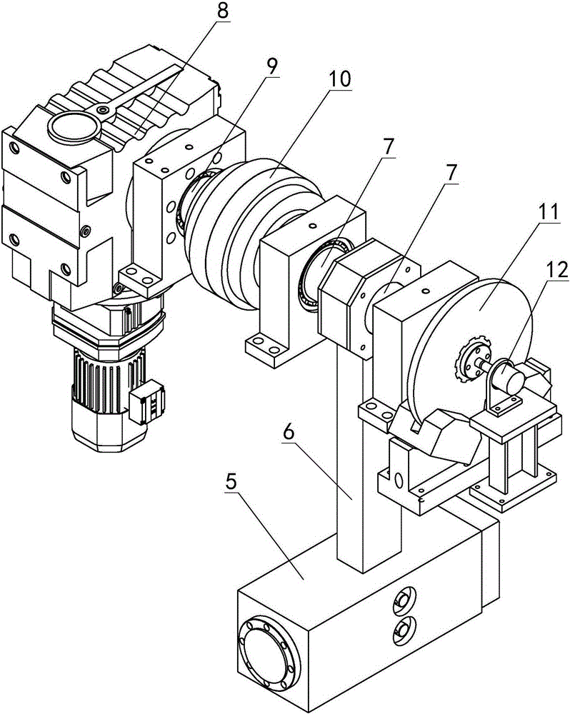 Transmission device used for impulse response spectrum testing stand