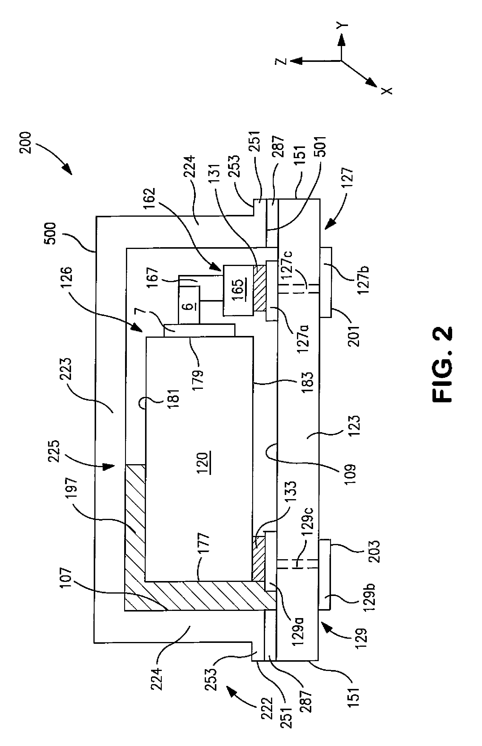 Hermetically sealed electrolytic capacitor with enhanced mechanical stability