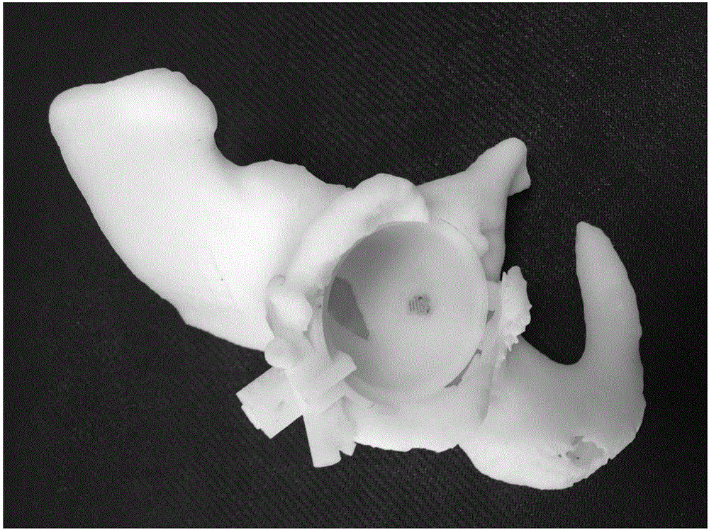 Method for preparing acetabulum side model and guide plate based on three-dimensional reconstruction technology